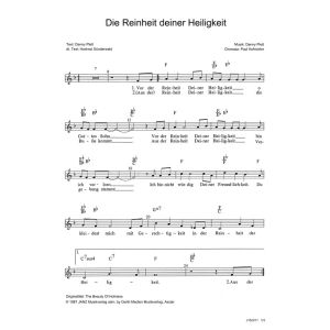 Produktbild des Artikels Die Reinheit deiner Heiligkeit / The Beauty Of Holiness (Noten - Download)