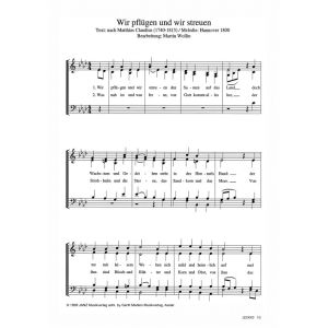 Produktbild des Artikels Wir pflügen und wir streuen (Noten - Download)