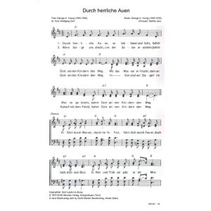Produktbild des Artikels Durch herrliche Auen / God Leads Us Along (Noten - Download)