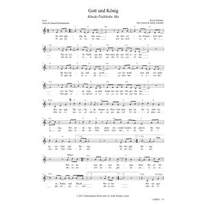 Produktbild des Artikels Gott und König (Noten - Download)