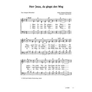 Produktbild des Artikels Herr Jesus, du gingst den Weg (Noten - Download)