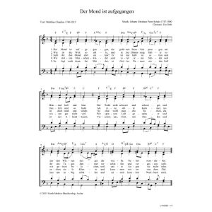 Produktbild des Artikels Der Mond ist aufgegangen (Noten - Download)