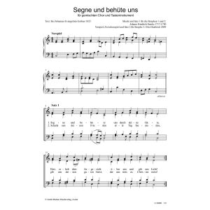 Produktbild des Artikels Segne und behüte uns (Noten - Download)