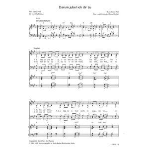 Produktbild des Artikels Darum jubel ich dir zu / Stand here and rejoice (Noten - Download)