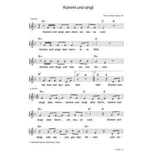 Produktbild des Artikels Kommt und singt (Noten - Download)