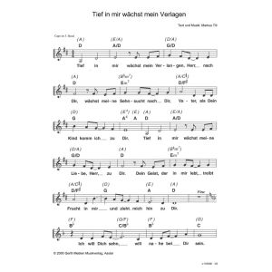 Produktbild des Artikels Tief in mir wächst mein Verlangen (Noten - Download)