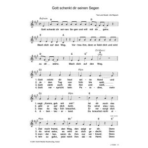 Produktbild des Artikels Gott schenkt dir seinen Segen (Noten - Download)