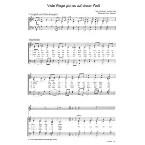 Produktbild des Artikels Viele Wege gibt es auf dieser Welt (Noten - Download)