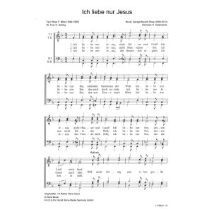 Produktbild des Artikels Ich liebe nur Jesus / I'd Rather Have Jesus Than Silver or Gold (Noten - Download)
