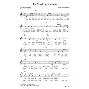 Produktbild des Artikels Die Freude geht mit uns / The Trees of the Fields (Noten - Download)