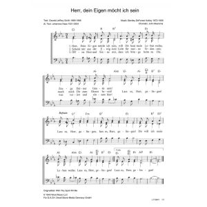 Produktbild des Artikels Herr, dein Eigen möcht ich sein / With Thy Spirit Fill Me (Noten - Download)