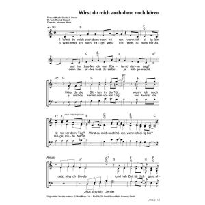 Produktbild des Artikels Wirst du mich auch dann noch hören / Part the Waters (Noten - Download)