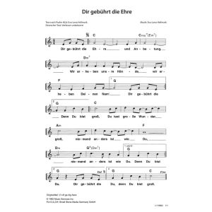 Produktbild des Artikels Dir gebührt die Ehre / Vi vill ge dig Aera (Noten - Download)