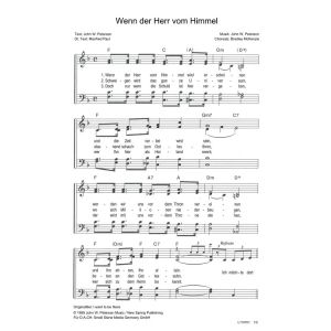 Produktbild des Artikels Wenn der Herr vom Himmel / I want to be there (Noten - Download)