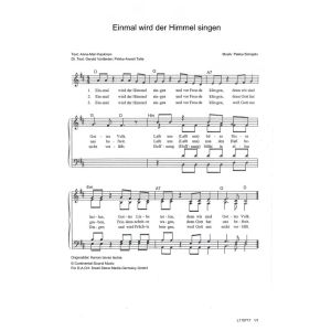 Produktbild des Artikels Einmal wird der Himmel singen / Kerran taivas laulaa (Noten - Download)