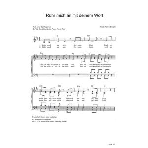 Produktbild des Artikels Rühr mich an mit deinem Wort / Sanan anna koskettaa (Noten - Download)