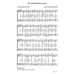 Produktbild des Artikels Der auferstand'ne Jesus / He Lives (Noten - Download)