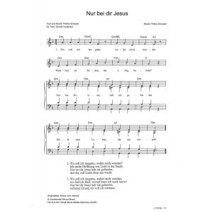 Produktbild des Artikels Nur bei dir Jesus / Minne voin mennä (Noten - Download)