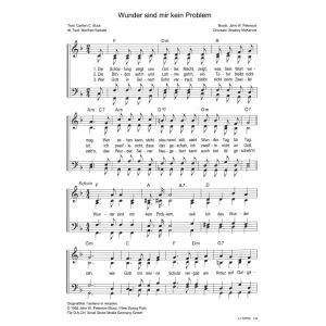 Produktbild des Artikels Wunder sind mir kein Problem / I Believe In Miracles (Noten - Download)