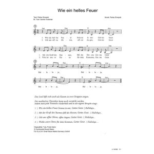 Produktbild des Artikels Wie ein helles Feuer / Tule, Pyhä Henki (Noten - Download)