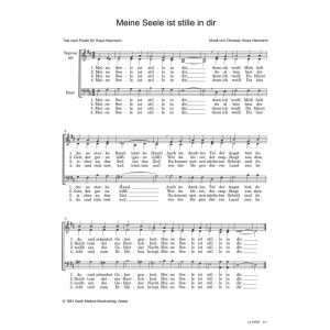 Produktbild des Artikels Meine Seele ist stille in dir (Noten - Download)