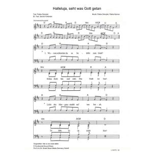 Produktbild des Artikels Halleluja, seht was Gott getan / Hän ei ole enää täällä (Noten - Download)