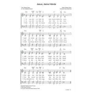 Produktbild des Artikels Jesus, deine Hände/ Bleeding hands of Jesus (Noten - Download)