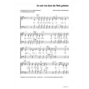 Produktbild des Artikels So sehr hat Gott die Welt geliebet / For God so loved the world (Noten - Download)