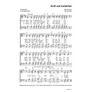 Produktbild des Artikels Groß und wunderbar / Bless that wonderful name (Noten - Download)
