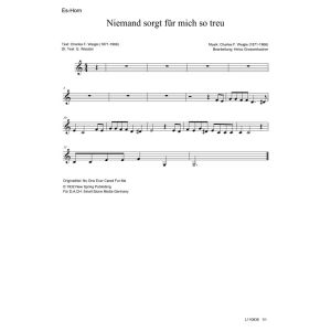 Produktbild des Artikels Niemand sorgt für mich so treu / No One Ever Cared For Me (Es-Horn) (Noten - Download)