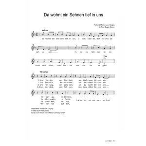 Produktbild des Artikels Da wohnt ein Sehnen tief in uns / There Is A Longing (Noten - Download)