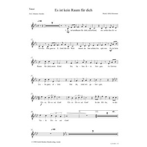 Produktbild des Artikels Es ist kein Raum für dich (Noten - Download)