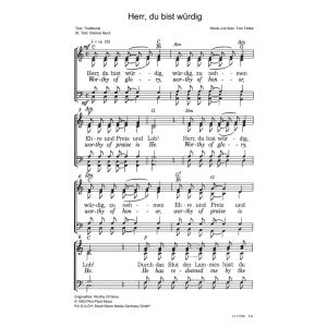 Produktbild des Artikels Herr, du bist würdig / Worthy Of Glory (Noten - Download)