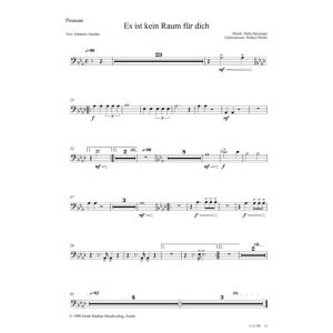 Produktbild des Artikels Es ist kein Raum für dich (Posaune) (Noten - Download)