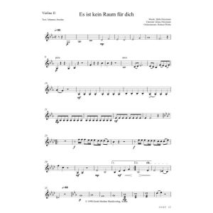 Produktbild des Artikels Es ist kein Raum für dich (Violine II) (Noten - Download)