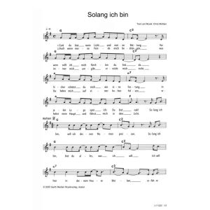 Produktbild des Artikels Solang ich bin (Noten - Download)