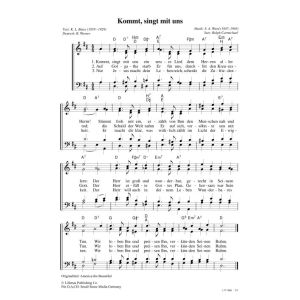 Produktbild des Artikels Kommt, singt mit uns / America the Beatiful (Noten - Download)
