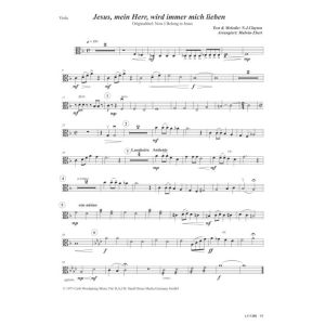 Produktbild des Artikels Jesus, mein Herr, wird immer mich lieben / Now I Belong To Jesus (Viola (Noten - Download)