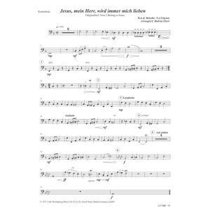 Produktbild des Artikels Jesus, mein Herr, wird immer mich lieben / Now I Belong To Jesus (Kontrabass) (Noten - Download)