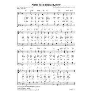 Produktbild des Artikels Nimm mich gefangen, Herr / Make Me A Captive Lord (Noten - Download)