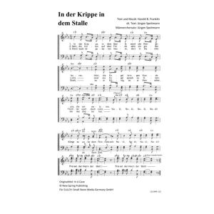 Produktbild des Artikels In der Krippe in dem Stalle / In A Cave (Noten - Download)