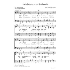 Produktbild des Artikels Liebe heisst, was uns Gott beweist / Love Was When (Noten - Download)