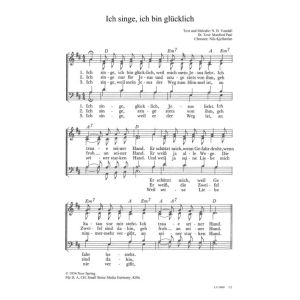Produktbild des Artikels Ich singe, ich bin glücklich / My Sins Are Gone (Noten - Download)