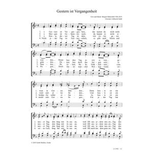 Produktbild des Artikels Gestern ist Vergangenheit (Noten - Download)