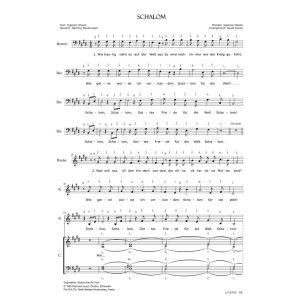 Produktbild des Artikels Schalom / Shalom Det Är Fred (Noten - Download)