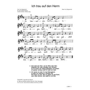 Produktbild des Artikels Ich trau auf den Herrn / Jeg stoler på Herren (Noten - Download)