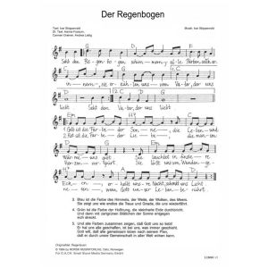 Produktbild des Artikels Der Regenbogen / Regenbuen (Noten - Download)