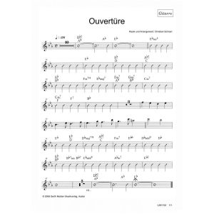 Produktbild des Artikels Ouvertüre (nach Morgenglanz der Ewigkeit) (GITARRE ) (Noten - Download)