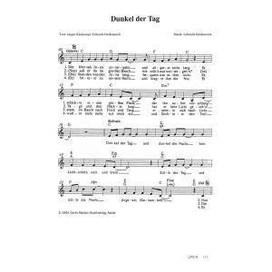 Produktbild des Artikels Dunkel der Tag (Noten - Download)