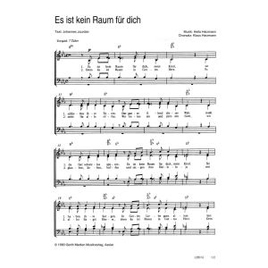 Produktbild des Artikels Es ist kein Raum für dich (Noten - Download)